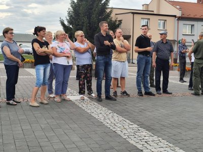 Przejazd kawalerzystów przez Wojsławice
